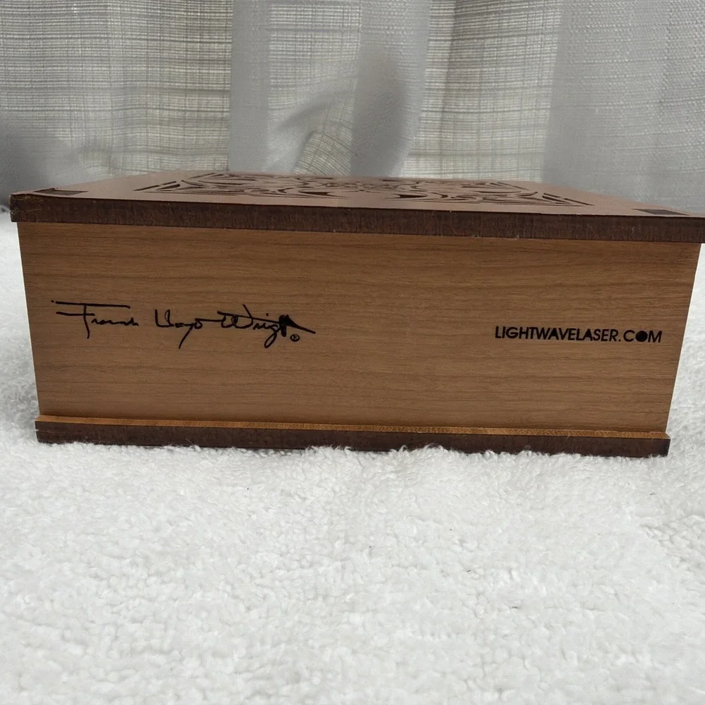 Frank Lloyd Wright Laser Cut Wood Williams House Design Napkin / Letter Holder